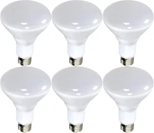 Satco S9622-9.5 W BR30 LED Light Bulb 4000K; 120 Volts (6 LED Light Bulbs)