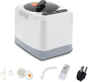 Sauna Steamer Machine, 3L Portable Sauna Steamer, 1200W Steam Generator Pot for Home with Remote Control, 9 Temperature Levels, 60 MIN Timer, Home Spa Sauna Accessories