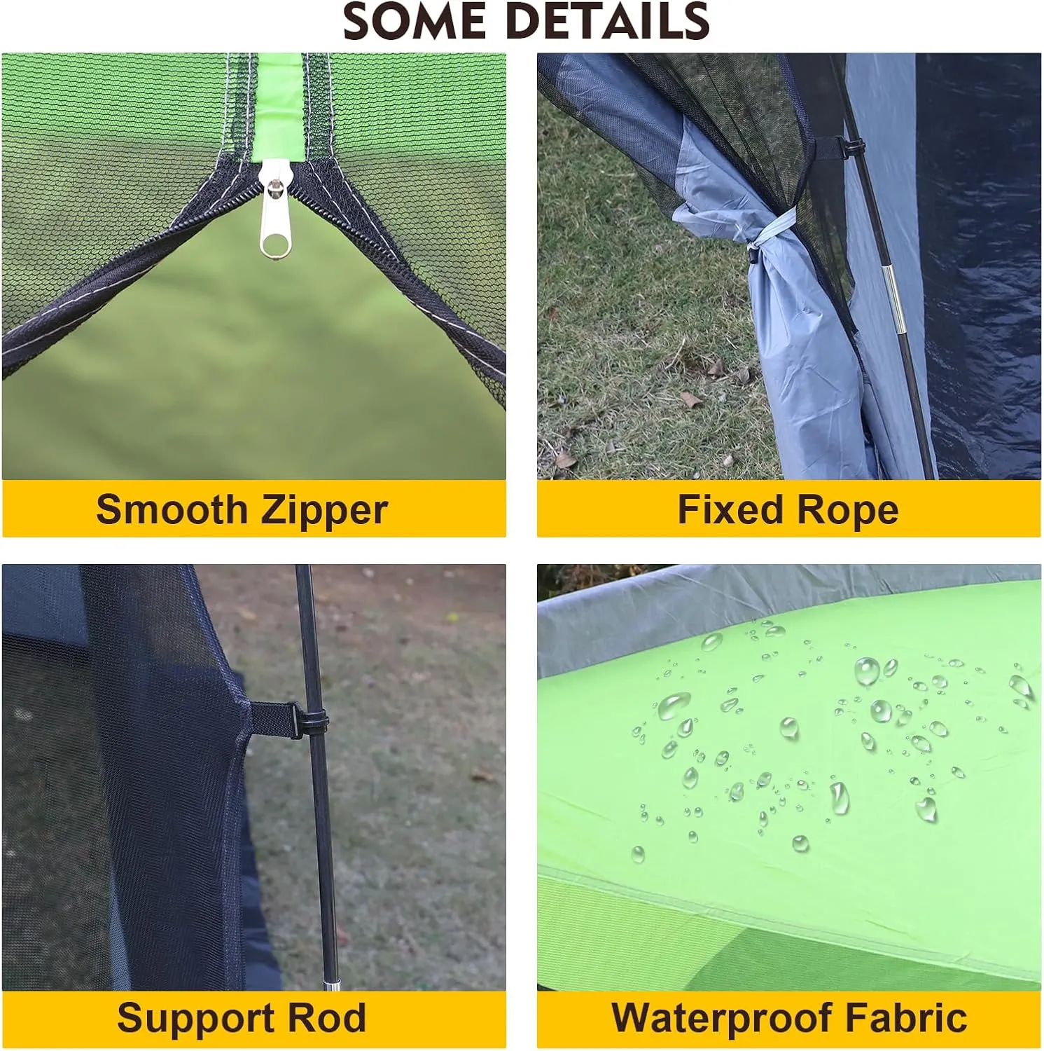 Screened Camping Tent Weatherproof Camping Canopy Camping Tent Screen Shelter Gazebos for Patios Outdoor Activities