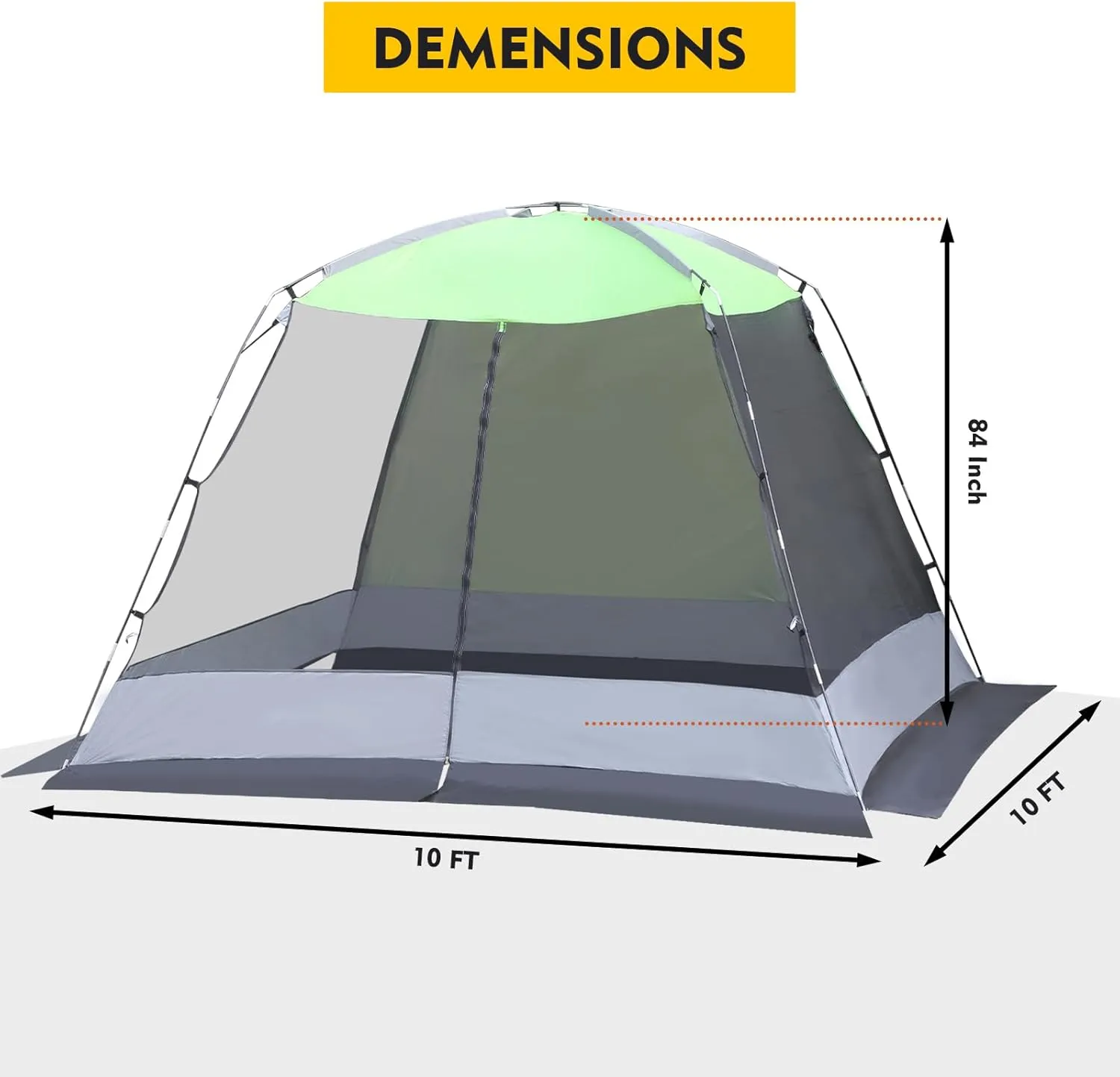 Screened Camping Tent Weatherproof Camping Canopy Camping Tent Screen Shelter Gazebos for Patios Outdoor Activities