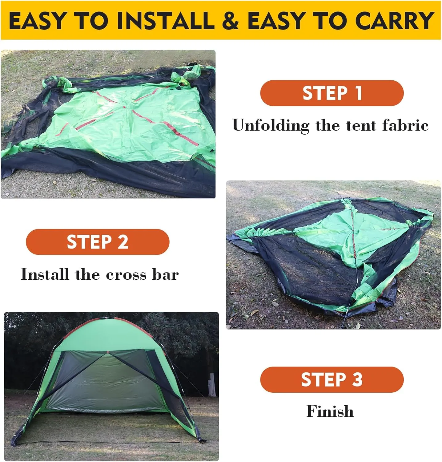 Screened Camping Tent Weatherproof Camping Canopy Camping Tent Screen Shelter Gazebos for Patios Outdoor Activities