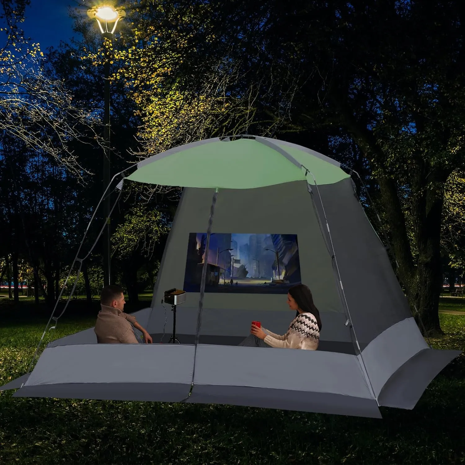Screened Camping Tent Weatherproof Camping Canopy Camping Tent Screen Shelter Gazebos for Patios Outdoor Activities