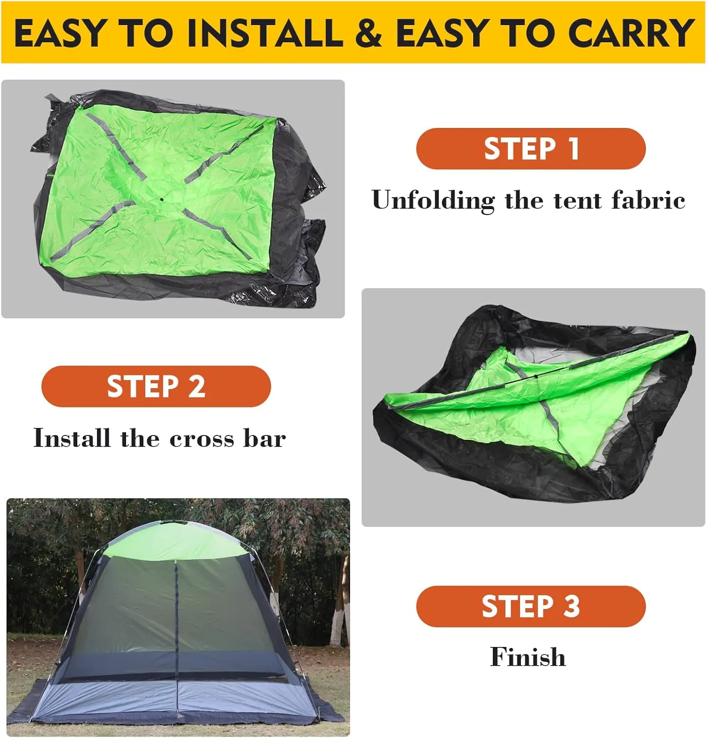 Screened Camping Tent Weatherproof Camping Canopy Camping Tent Screen Shelter Gazebos for Patios Outdoor Activities