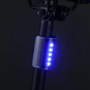 SEADEAR Bike Tail Light, Touch Switch Ultra Bright LED Light Daylight Visible Bicycle LED Rear Light Waterproof Bicycle Rear Lights USB Rechargeable Night Riding Warning Light Blue