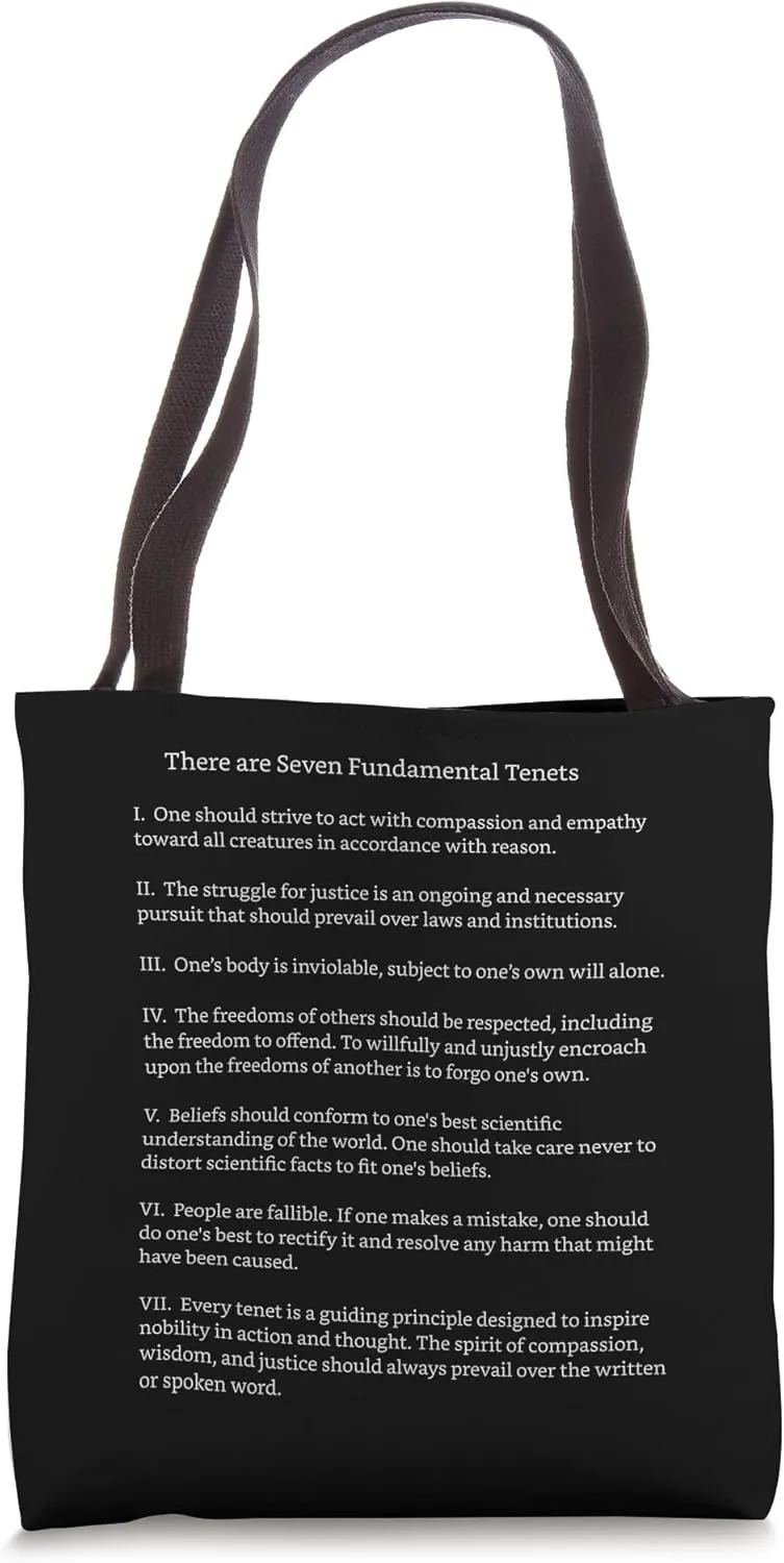 Seven Fundamental Tenets Tote Bag