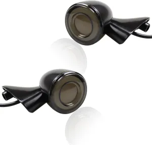Smoked Switchback Front LED Turn Signals Light Motorcycle Running Light for Harley Touring Road Glide Police 2004-2024