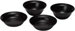 Snow Peak Earthen Pot Zen Bowl Set - Ceramic Dinnerware Set with Bowls, Plates & Mesh Bag - Sleek Tableware Set for Camping & At-Home Use