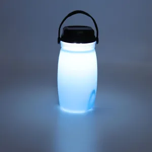 Solar Charging Water Bottle,Luminous Water Cup Teacup Outdoor Camping Tent Lights USB Charging
