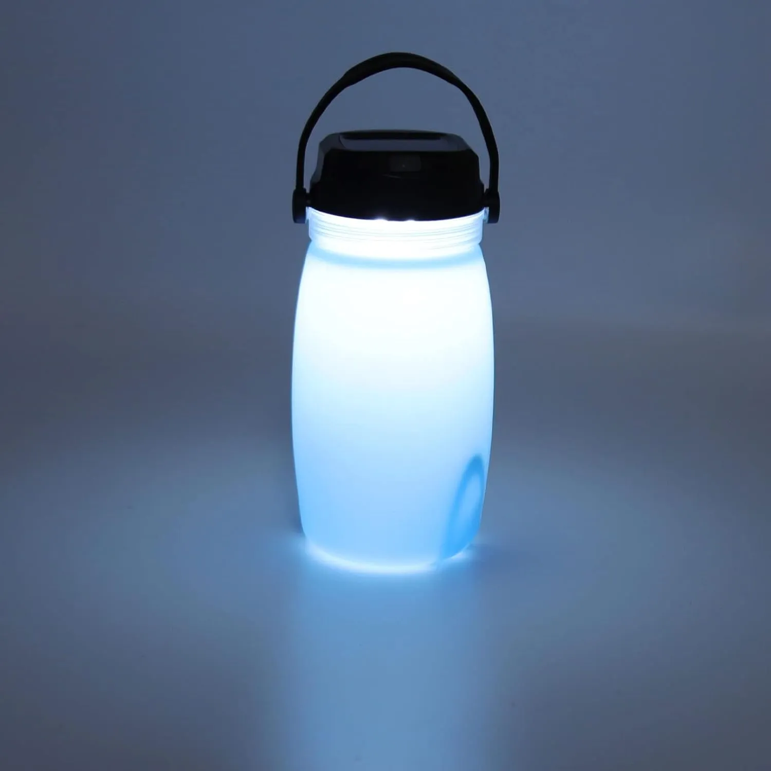 Solar Charging Water Bottle,Luminous Water Cup Teacup Outdoor Camping Tent Lights USB Charging