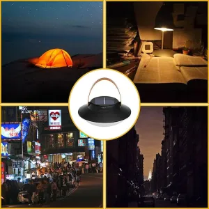 Solar Portable Handheld Vintage Camping Lantern USB Rechargeable Outdoors Tent Light LED Night Hiking Fishing Lamp