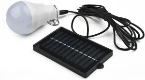 Solar Powered LED Bulb Outdoor Camping Hiking Fishing Tent Lamp Light