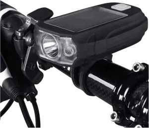 Solar\USB Dual Charging Bike Headlight, 450 Lumen Bright Front Lights, 3 Light Mode Options Fits All Bicycles, Mountain