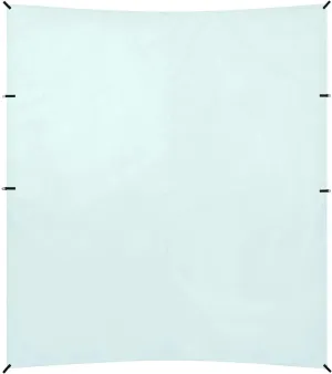 Solid Color Pure Plain Light Blue Foldable Beach Canopy UPF50  Protection Easy Setup Sun Shelter with Sand Pockets for Backyard, Grassland, Park