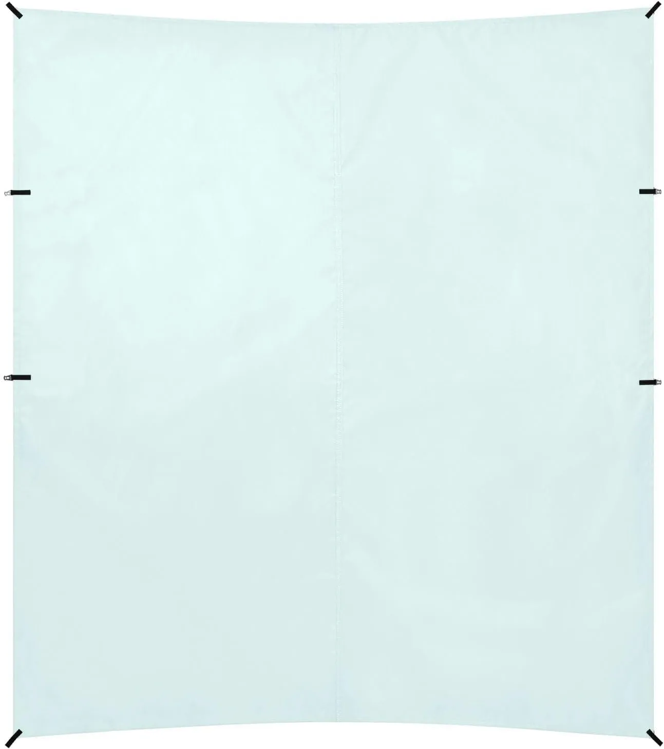 Solid Color Pure Plain Light Blue Foldable Beach Canopy UPF50  Protection Easy Setup Sun Shelter with Sand Pockets for Backyard, Grassland, Park