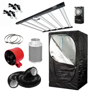 Solistek 720w LED 1.5m x 1.5m Grow Tent Kit