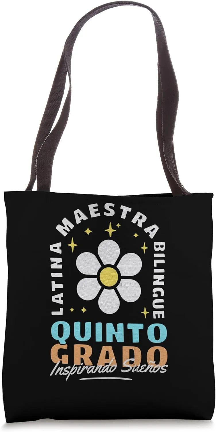 Spanish Latina Teacher 5th Bilingual Maestra Tote Bag