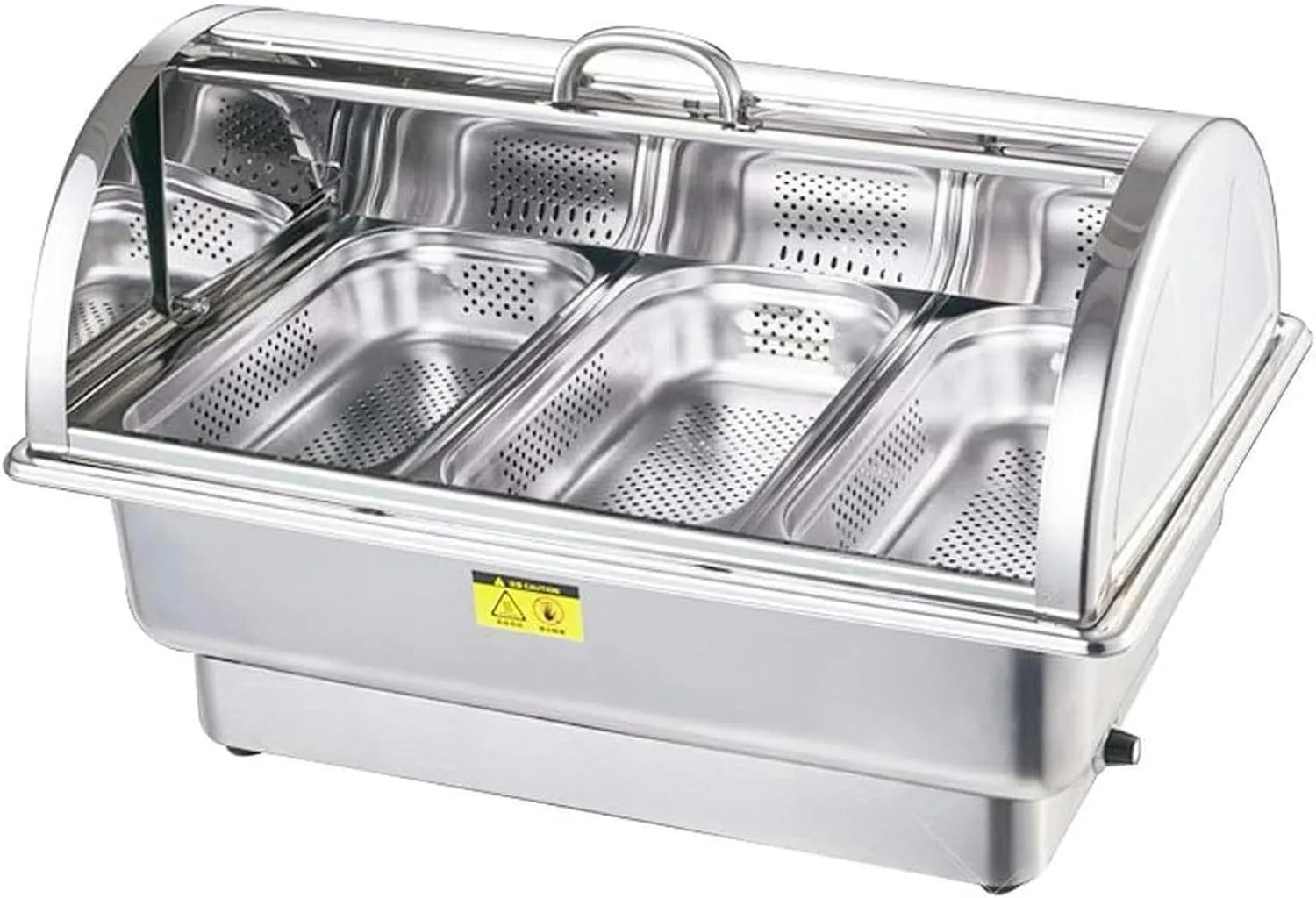 Stainless Steel Buffet Stove and an Electric hot Pot Warming Plate Food Heater Suitable for buffets, Restaurants, Parties, Events, Family banquets,B-Twin