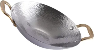 Stainless Steel Griddle Pan Cooking Pan Household Kitchenware Double Handles Style