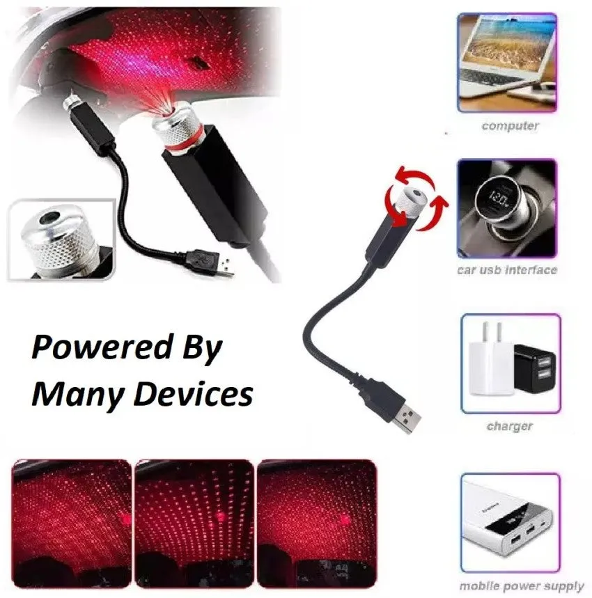 Star Lamp USB Car Ceiling Light