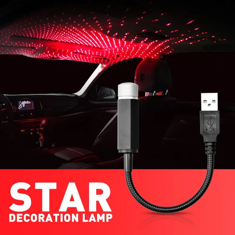 Star Lamp USB Car Ceiling Light