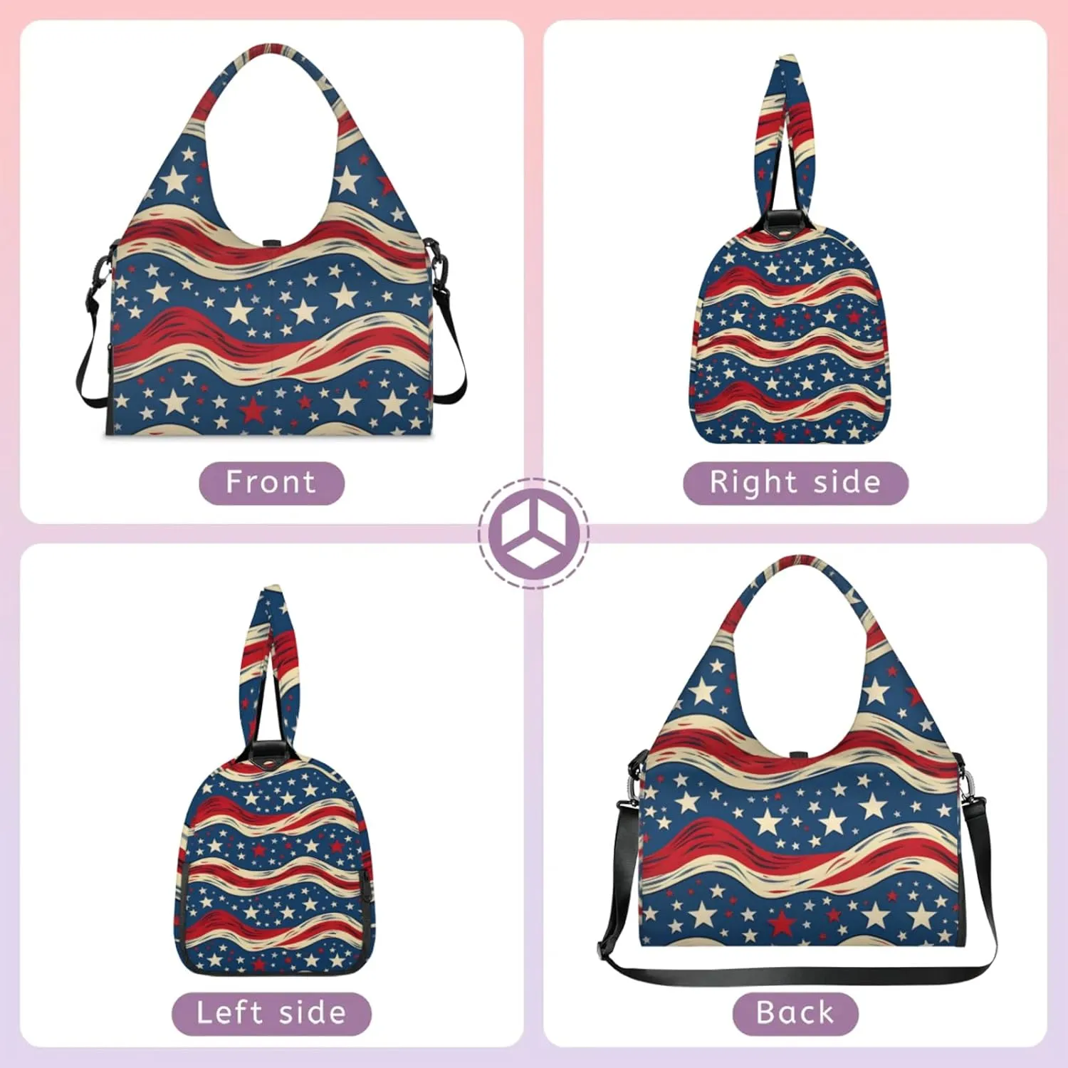Stars Lines Paper Gym Bag Yoga Mat Tote for Women with Shoes Compartment Lightweight Duffle Travel Carrier Wet Dry Storage Pockets Adjustable Pilates Mats Shoulder Bags for Sport Swim