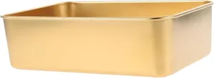STOBAZA Smooth Edge Stainless Steel Plate Dinnerware Bbq Picnic Outdoor Camping Snack Fruit Plate