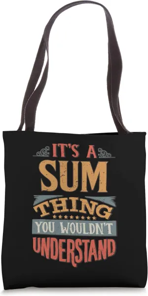Sum Name Tote Bag