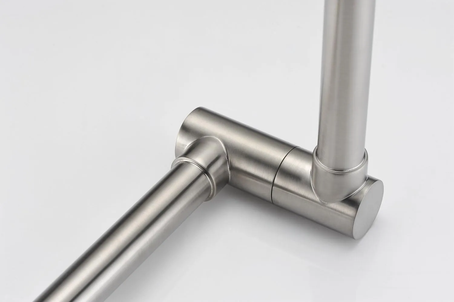 SUMERAIN Pot Filler Faucet Wall Mount,Brushed Nickel Finish and Dual Swing Joints Design