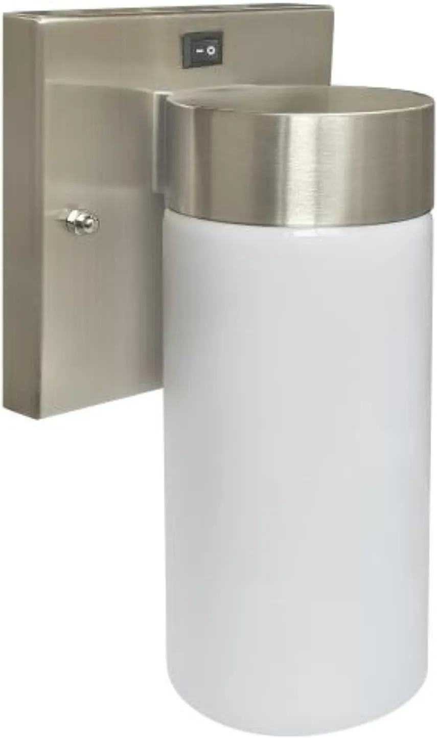 Sunlite LED Modern Wall Sconce Light Fixture, 6 Watt (25W=), 420 Lumens, Dimmable, 50,000 Hours, Built-in On/Off Switch, 3000K Warm White, 80 CRI, Glass Shade, ETL Listed