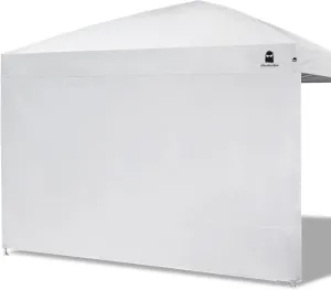 Sunshade Sidewall for 10x10 Pop Up Canopy Tent - Straight Leg, Instant Waterproof Canopy Sidewalls, 1 Pack Canopy Side Wall Only (Spliceable, White)