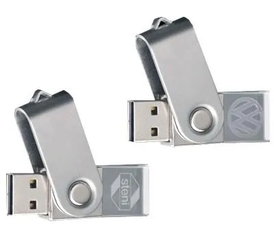 Swivel Crystal USB Drive with LED Light