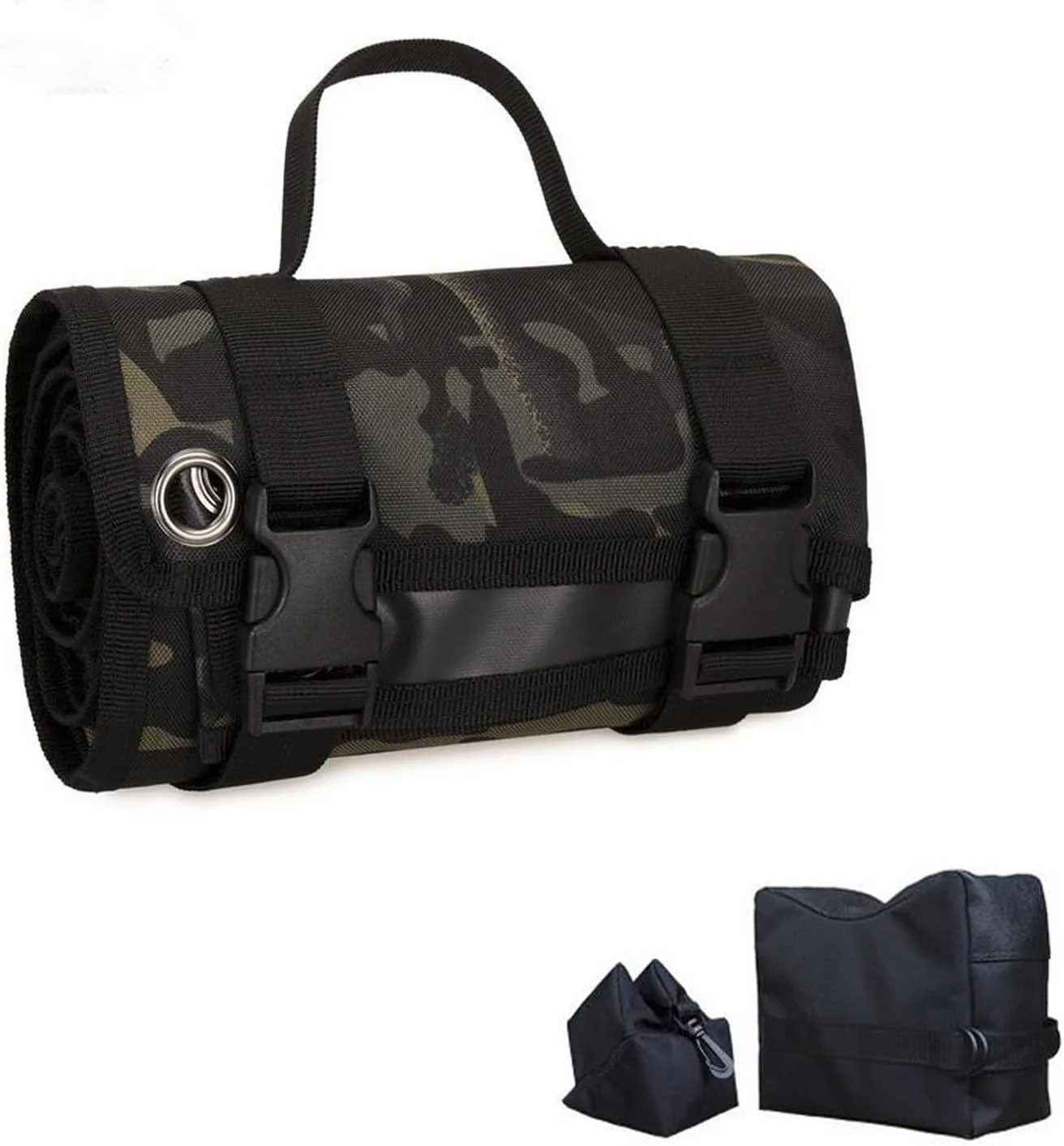Tactical Shooting Non Padded Mat,Durable Roll Up Shooting Non-Slip Mat and Shooting Rest Bags Hunting Accessories,Hunting Mats for Shooters