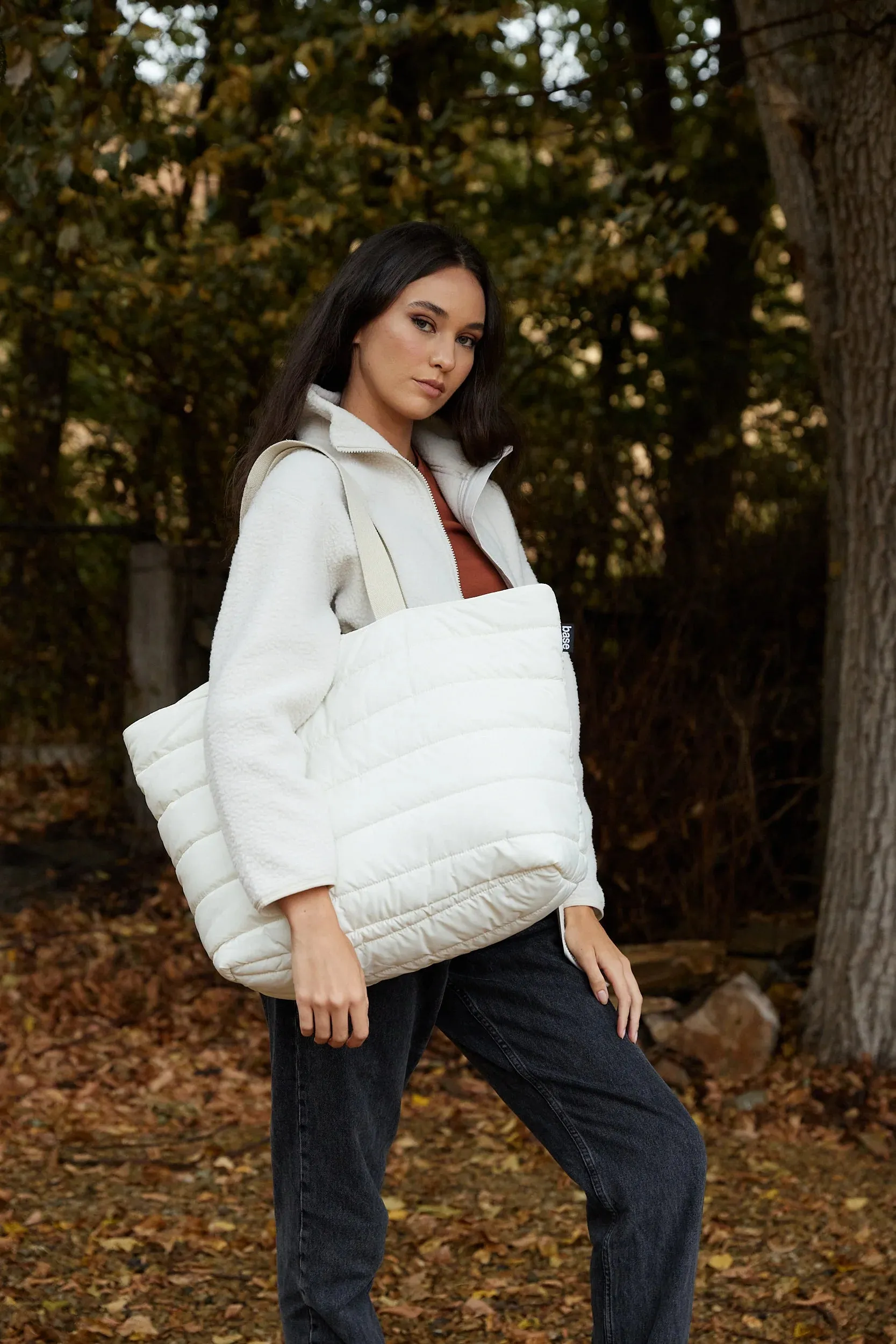 Take It Base | Puffer Tote Bag Ecru