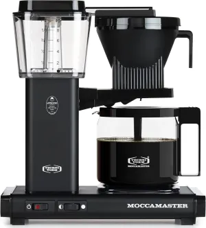 Technivorm Moccamaster 59656 KBG, 10-Cup Coffee Maker, 40 oz, Matte Black