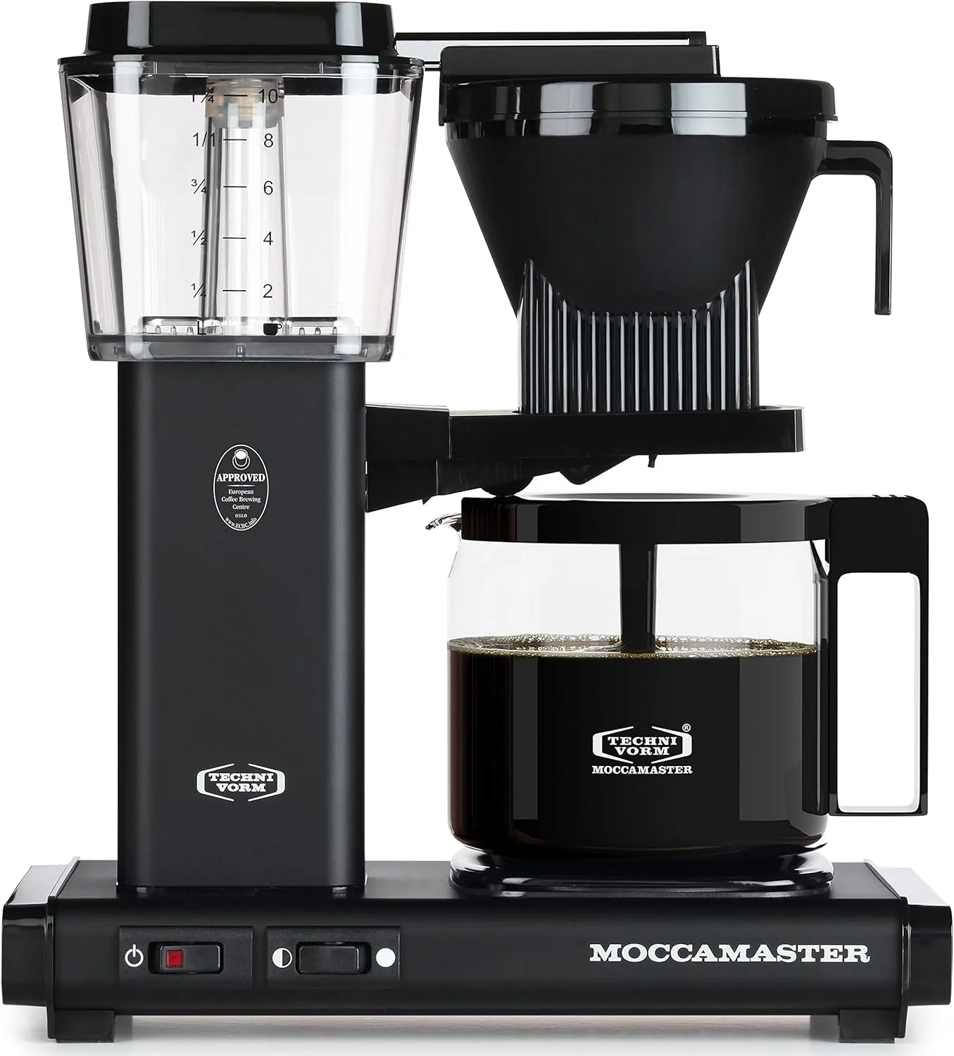 Technivorm Moccamaster 59656 KBG, 10-Cup Coffee Maker, 40 oz, Matte Black