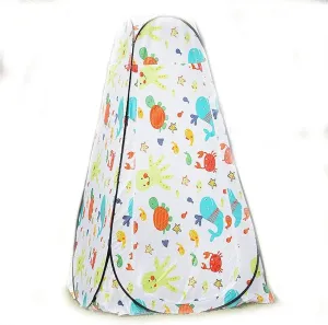 Tent Pod Up Portable Outdoor Shower Tent Changing Room Privacy Tent Instant Camp Toilet Rain Shelter for Camping Beach Lightweight Sturdy Easy Set Up Foldable with Carry Bag (A)
