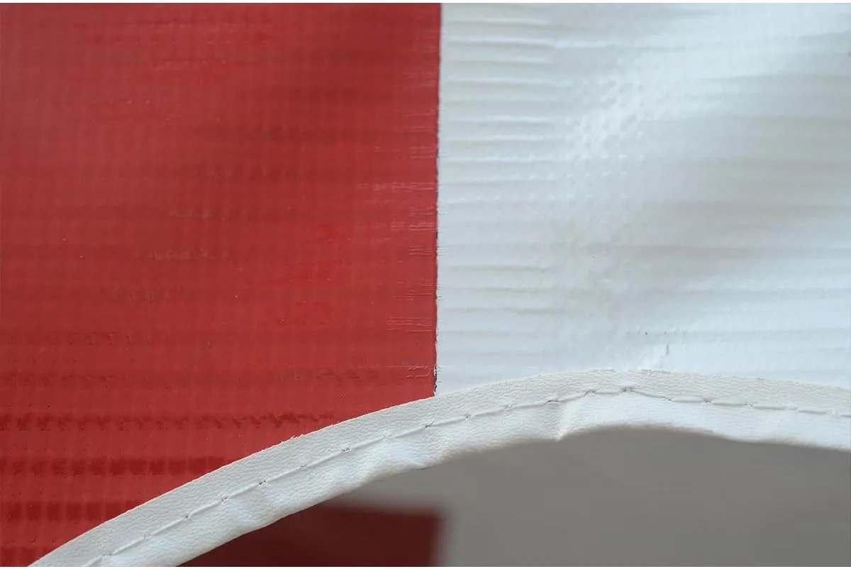 TentandTable 20-Foot x 20-Foot Tent Top | for West Coast Frames | 16oz Block-Out Premium Vinyl | Red/White | Indoor/Outdoor | for Parties, Weddings, and Events | Commercial and Residential Use