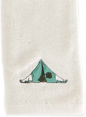 The Lakeside Collection Camp Site Icons Bathroom or Kitchen Hand Towels - Set of 2
