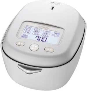 Tiger TIGER JRX-T100-WT [Earthen Pot Pressure IH Jar Rice Cooker Freshly Cooked 100th Anniversary Model Earthen Pot Awahi Cooker 5.5 Cups Moon White] 100V