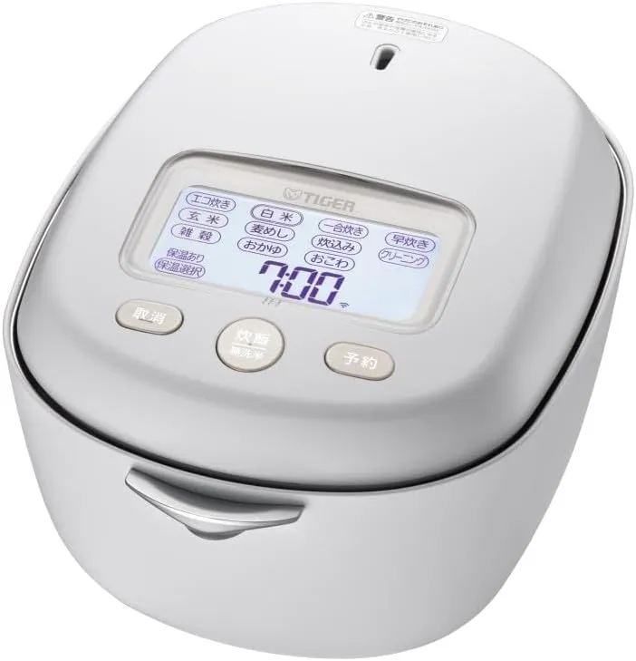 Tiger TIGER JRX-T100-WT [Earthen Pot Pressure IH Jar Rice Cooker Freshly Cooked 100th Anniversary Model Earthen Pot Awahi Cooker 5.5 Cups Moon White] 100V