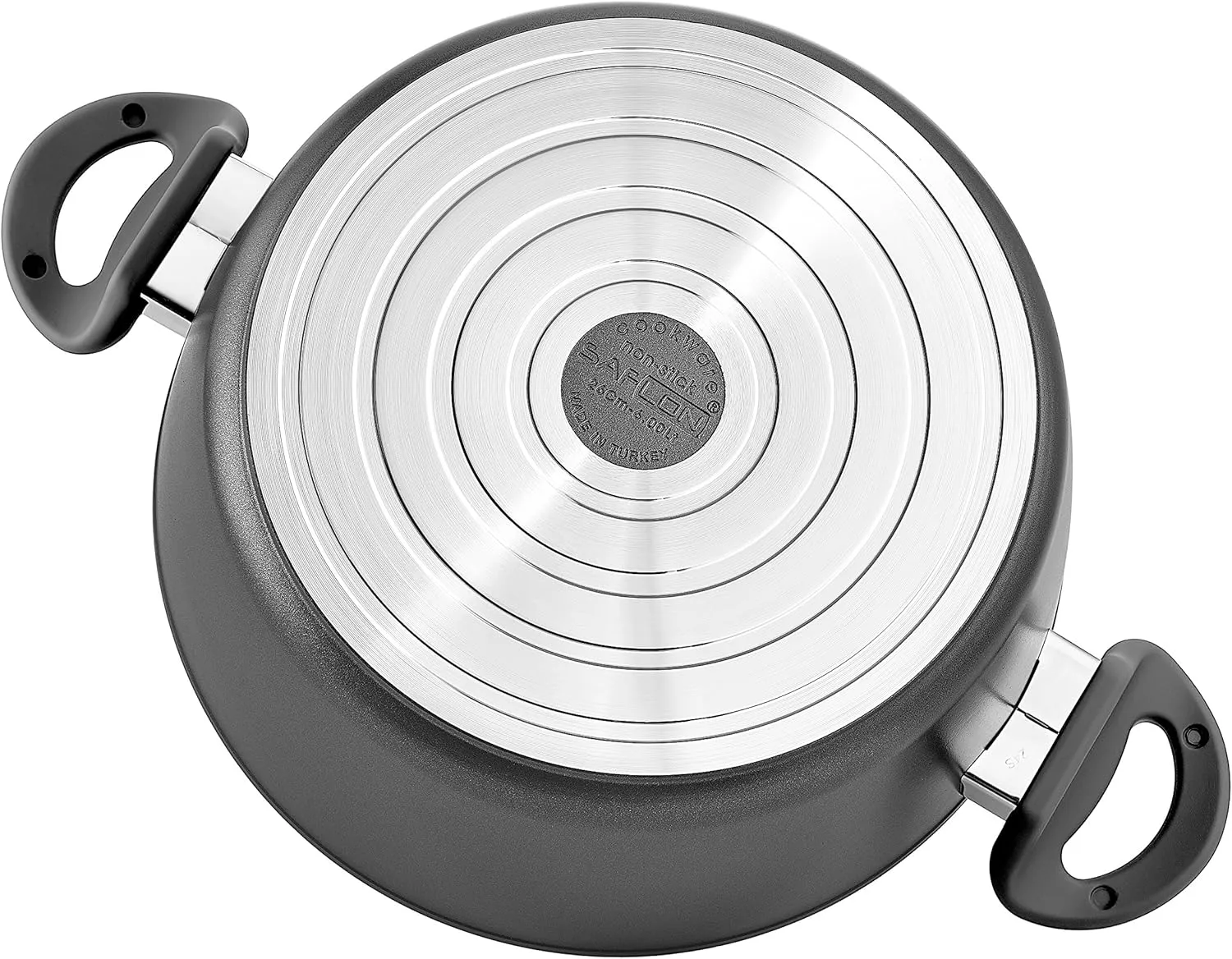Titanium Nonstick 8-Quart Stock Pot with Tempered Glass Lid, 4mm Forged Aluminum with PFOA Free Coating from England