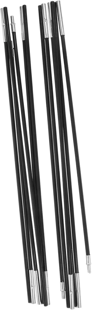 TOYANDONA 2Pcs Fiberglass Tent Pole Kit Sections Each Replacement for Single Tent Portable Support Bar for Camping Hiking and Trekking Activities