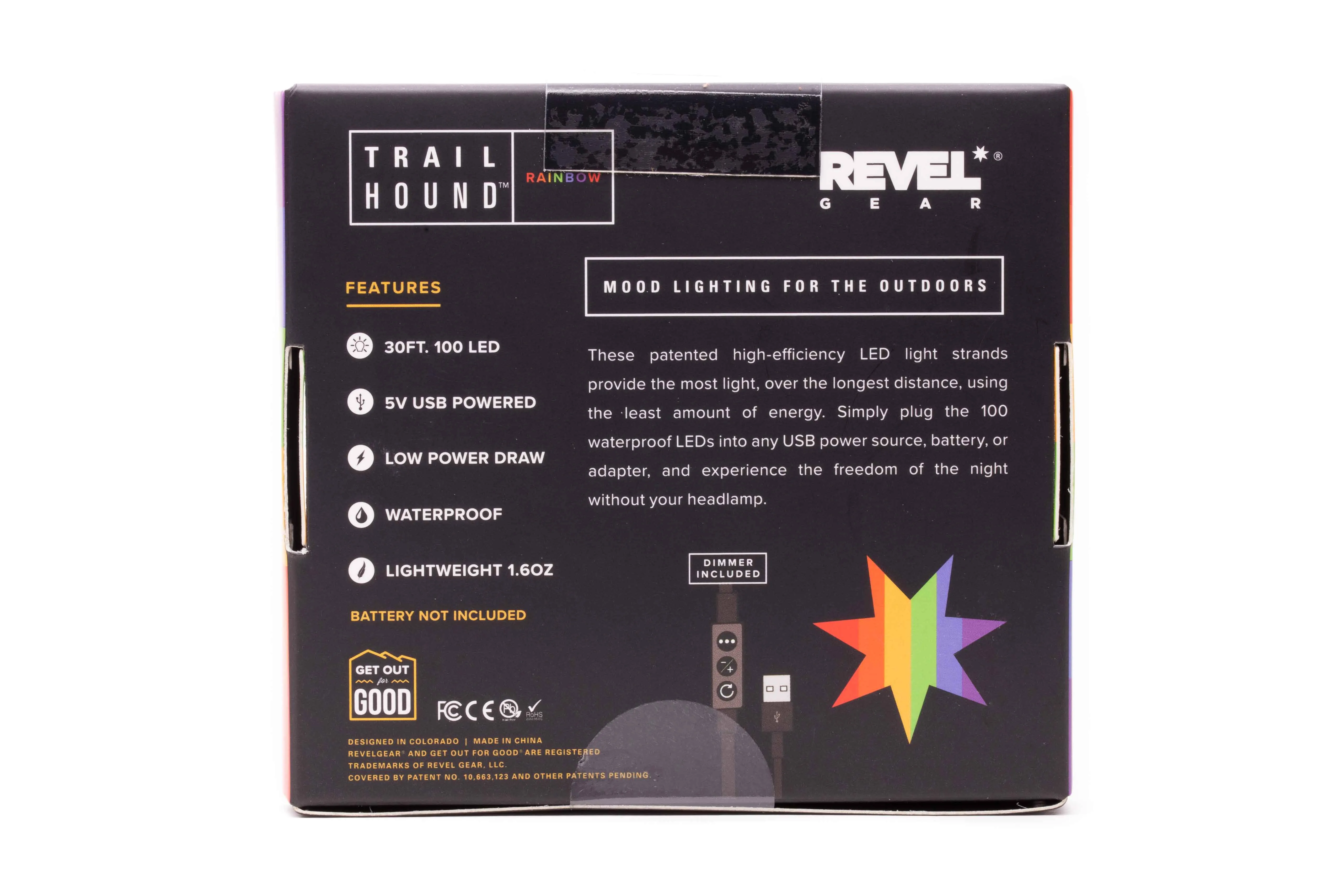Trail Hound™ 30ft. 100 LED Dimmable USB Camping Light