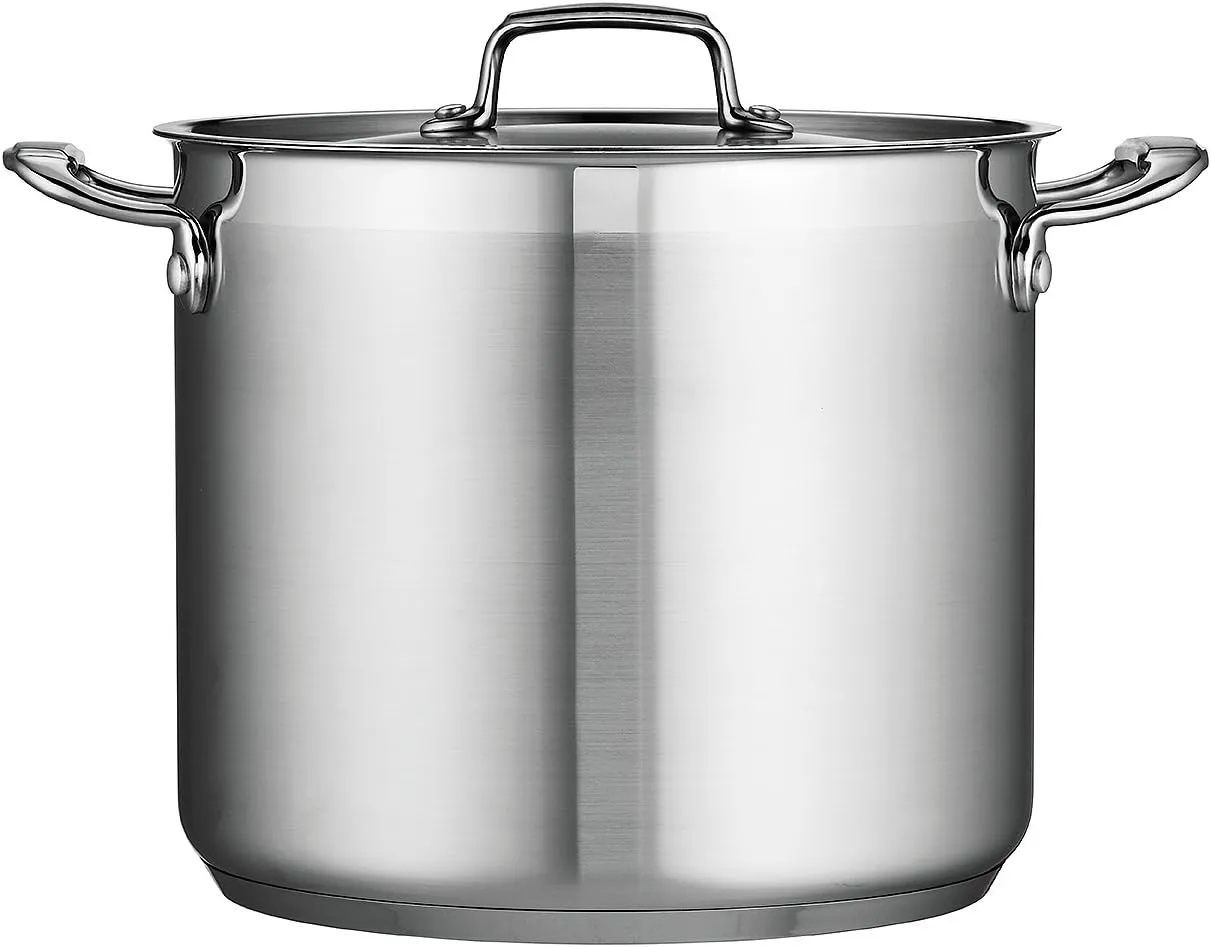 Tramontina Stock Pot, 12-Quart, stainless steel