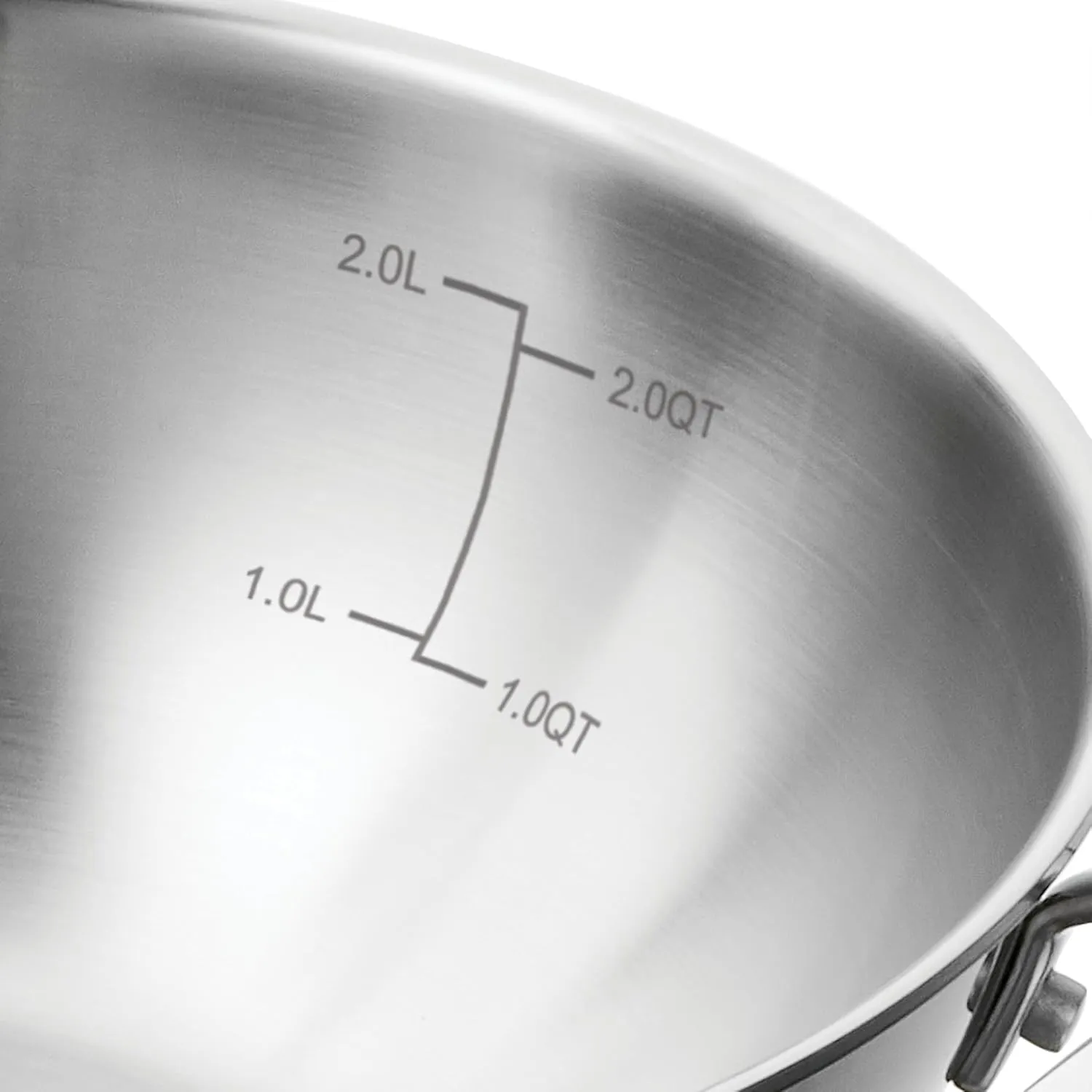 Tramontina Utsava 2.75-Quart Tri-Ply Clad Stainless Steel Kadai with Lid, Kadhai Pot for Indian Cooking