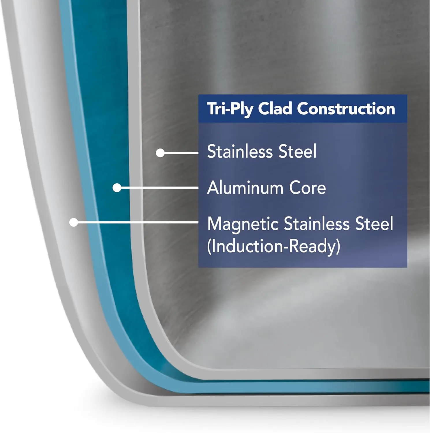Tramontina Utsava 9.5-Quart Tri-Ply Clad Stainless Steel Tope with Lid, Extra Large Patila Pot for Indian Cooking