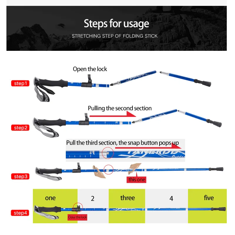TREKKPOLE - Foldable Trekking Pole