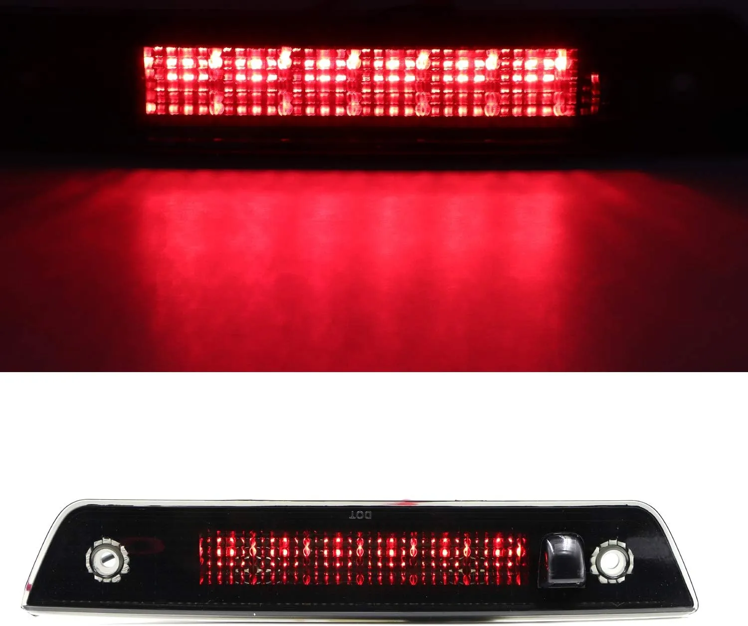 Tresound For 2005-2010 Jeep Grand Cherokee 3rd Third Brake Light Center High Mount Lamp Stop Light (Smoke