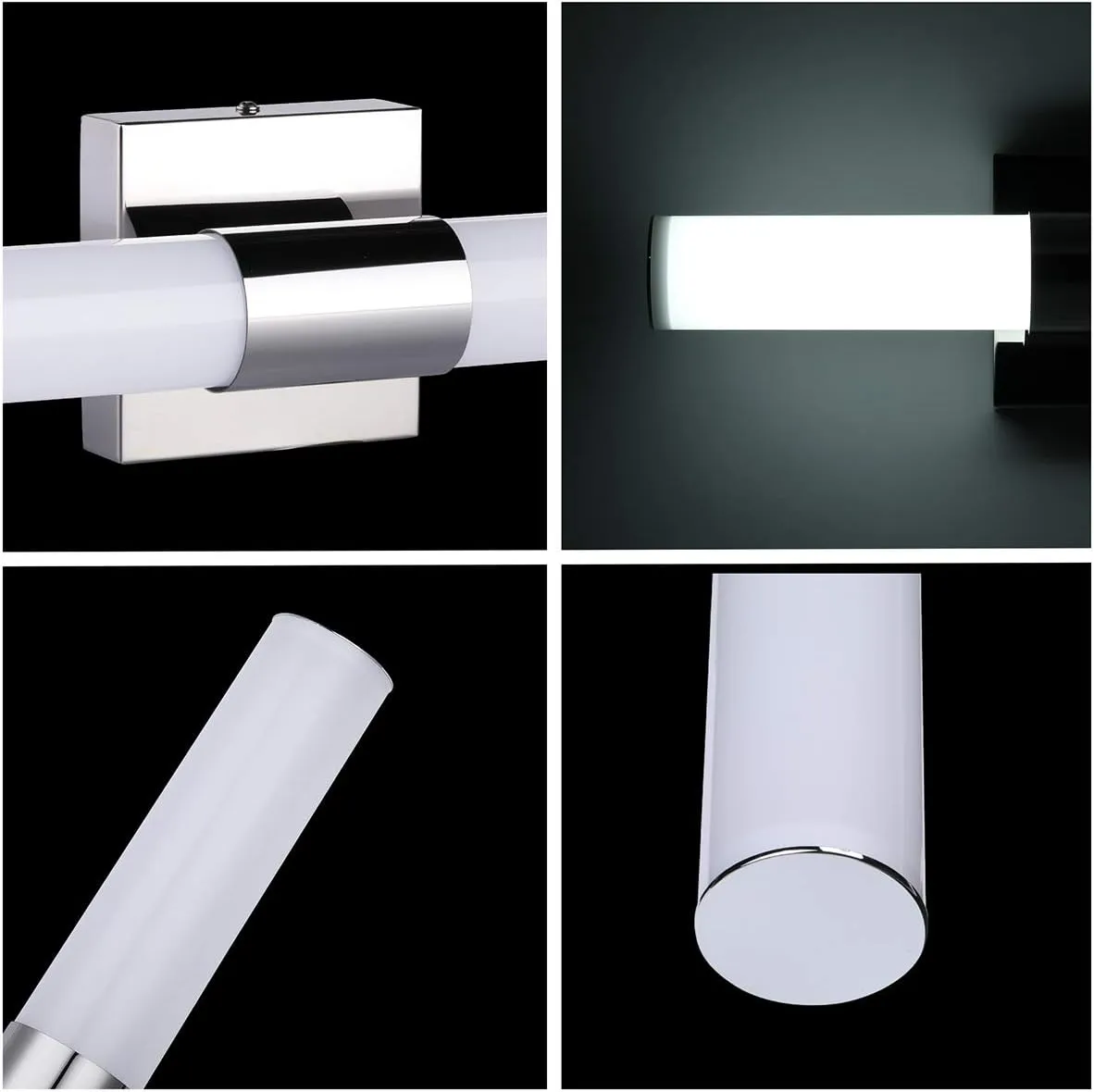 TRLIFE Modern LED Vanity Light - 18.1" x 6" Dimmable, 10W Cool White 6000K Bathroom Vanity Mirror Front Light Fixture