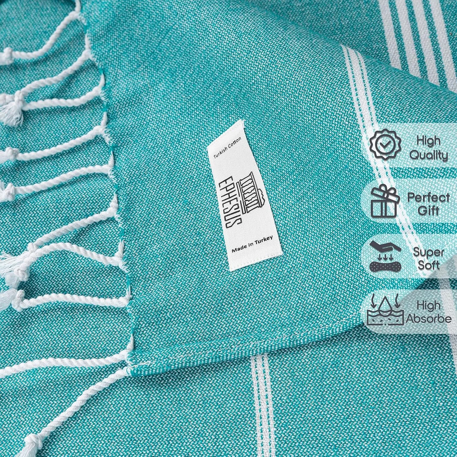 Turkish Beach Towel - 38x70 inch Oversized - Sultan Design - Turkish Towel for Beach, Bath, Pool, Gym, Yoga - Prewashed, Lightweight, Quick Dry (Oil Green, Sultan)
